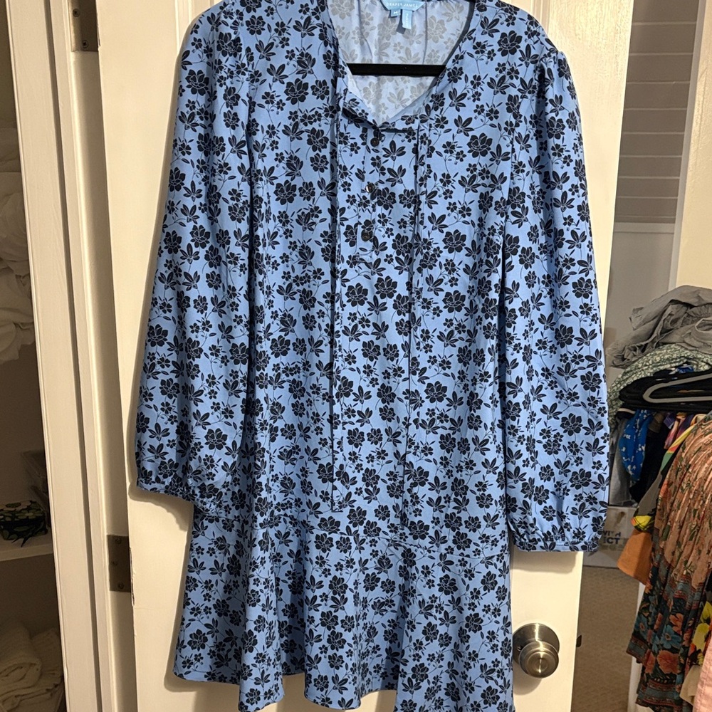 Draper James Floral Long Sleeve Dress